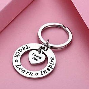 Thank You TEACHER Heart KEYCHAIN -Inspiration Gift